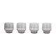 4 verres à eau en verre fumé
