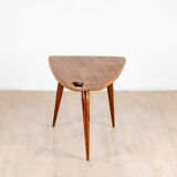 Table basse tripodes en Acajou de Pierre Cruège, 1953