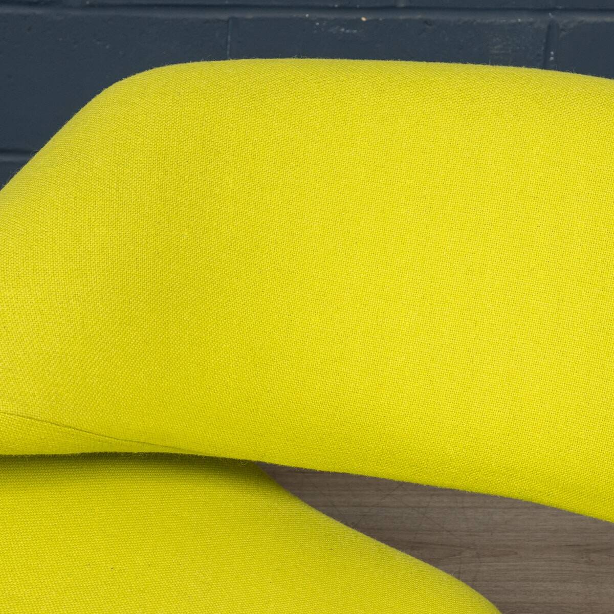 A 20thC RIBBON CHAIR & FOOTSTALL BY PIERRE PAULIN FOR ARTIFORT, FRANCE