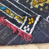 Handmade wool Berber rug 340 X 140 CM