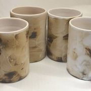 Lot of 4 cups from the Palissy gallery in Vallauris