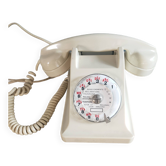 telephone from the 50s in beige bakelite