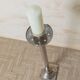 XXL vintage Art Deco candlestick - Chrome brass - Classic shape - Italy 1930s