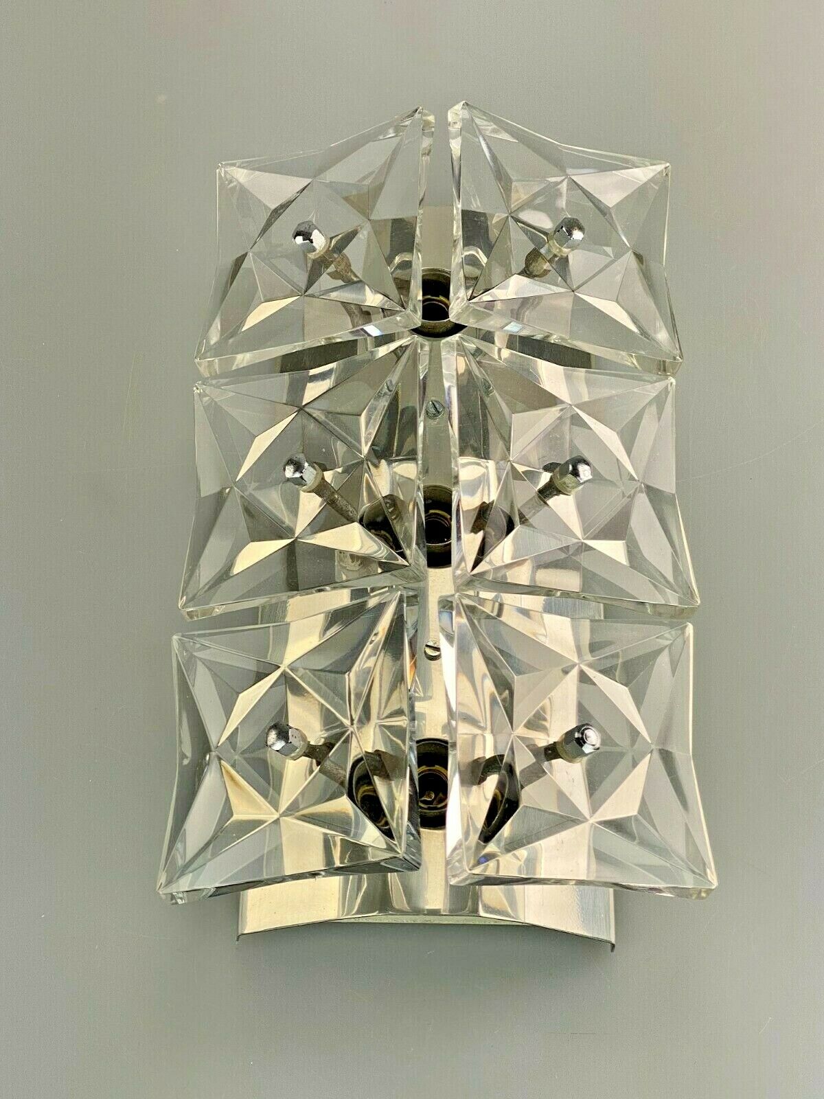60s 70s Kinkeldey Wall Light Glass Wall Lamp Space Age Design 60s 70s
