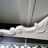 Painted wooden pediment