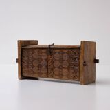 Antique Hand Carved Nuristani Storage Chest