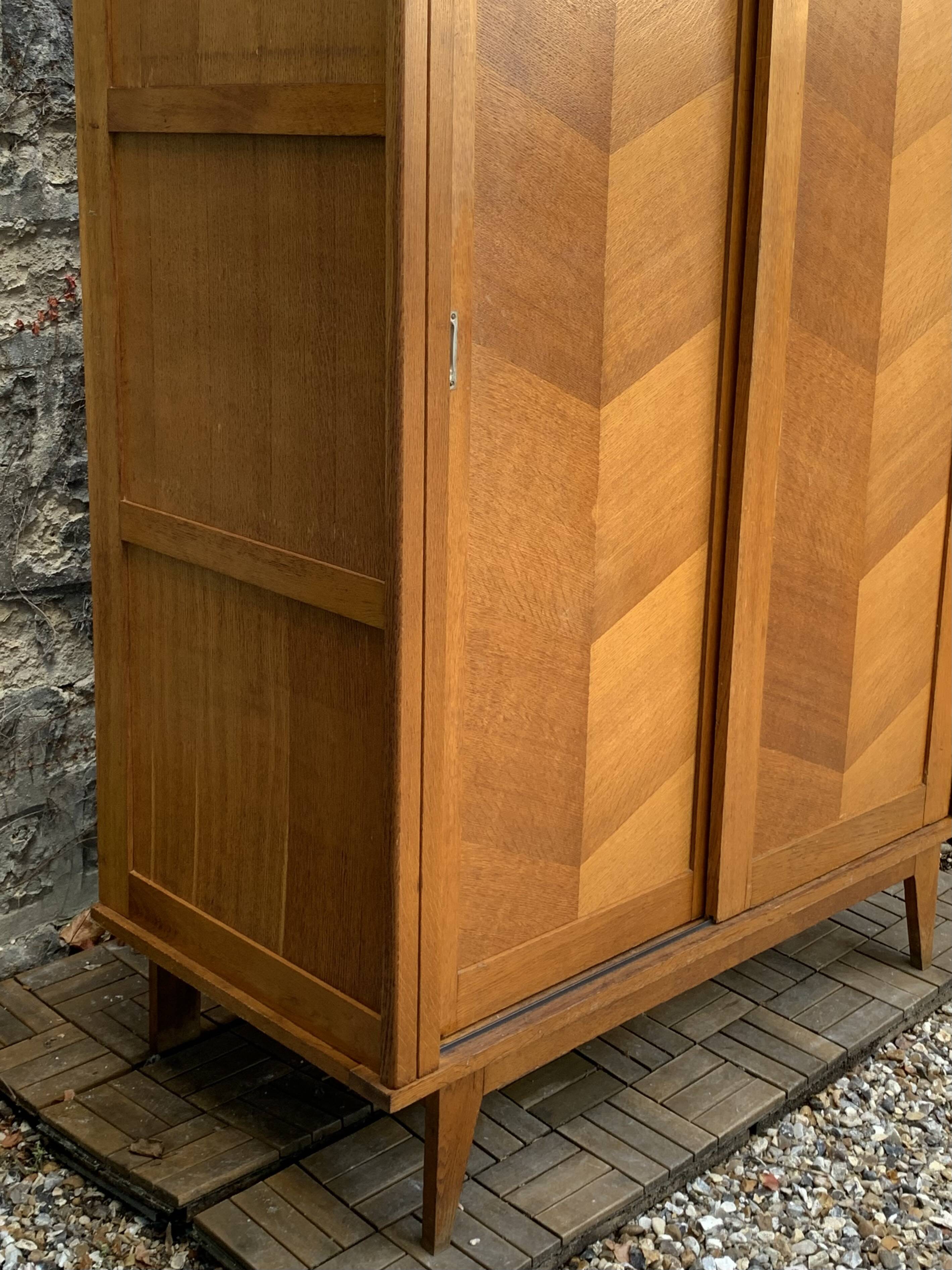 Vintage wardrobe compass feet wardrobe 1950