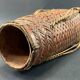 Hanakago vase in woven bamboo for Ikebana Japan late 19th century