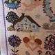 French vintage very large cross stitch sample exercise, 1977