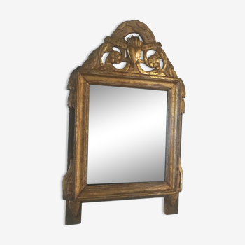 Miroir en bois doré fin XVIII ème siècle