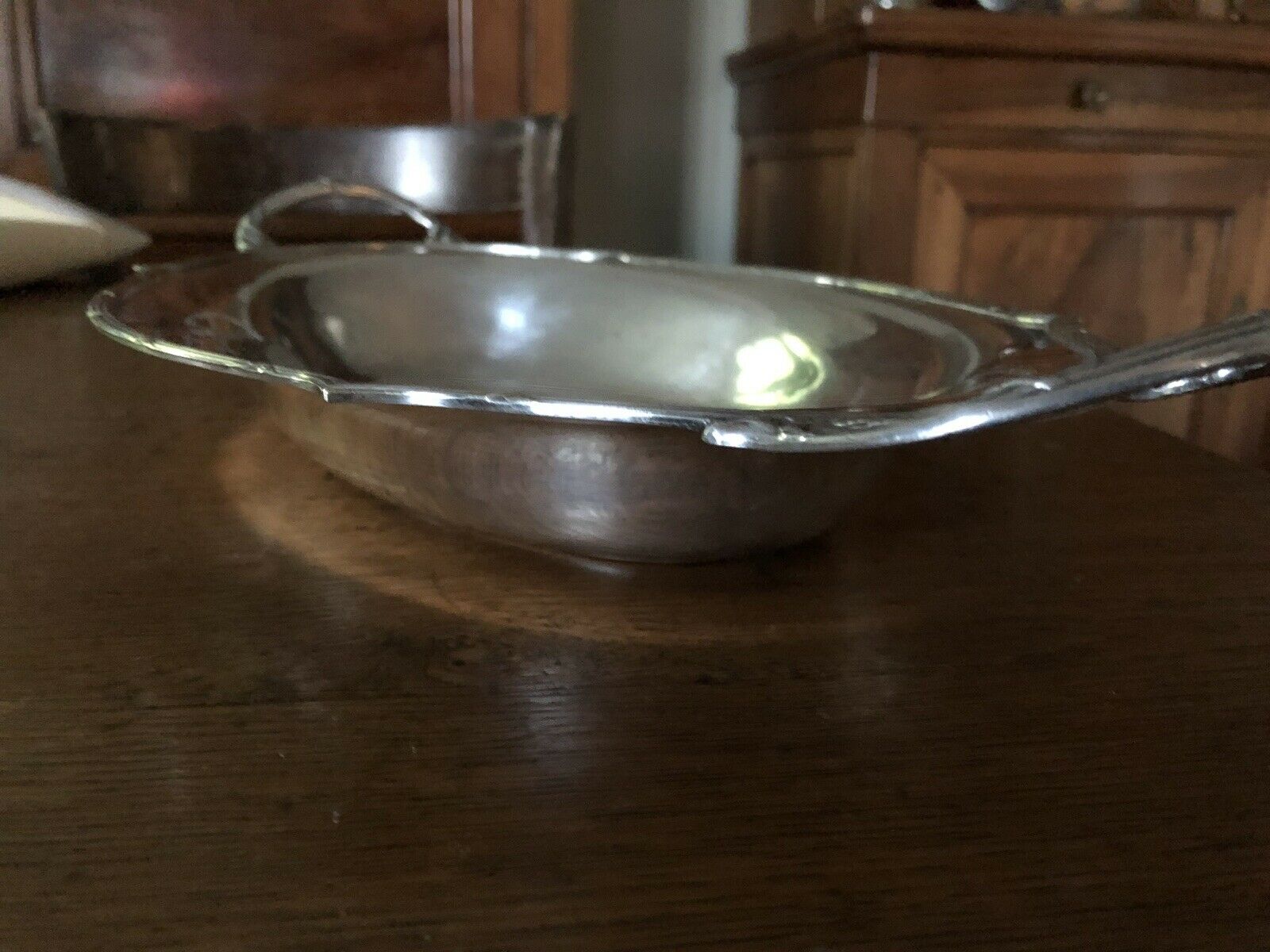 punched silver metal bread pan