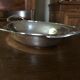 punched silver metal bread pan