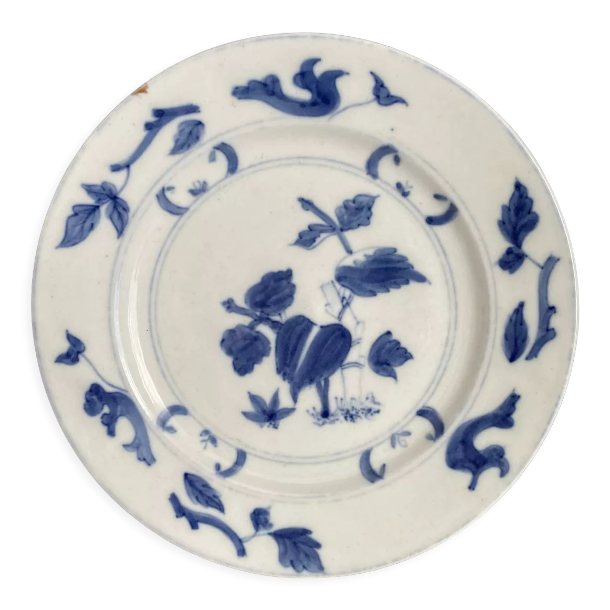 Porcelain plate of Delft eighteenth century