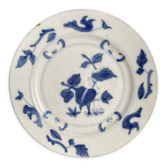 Assiette porcelaine de Delft XVIIIeme siècle