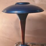 Lamp mushroom blue metal 1940
