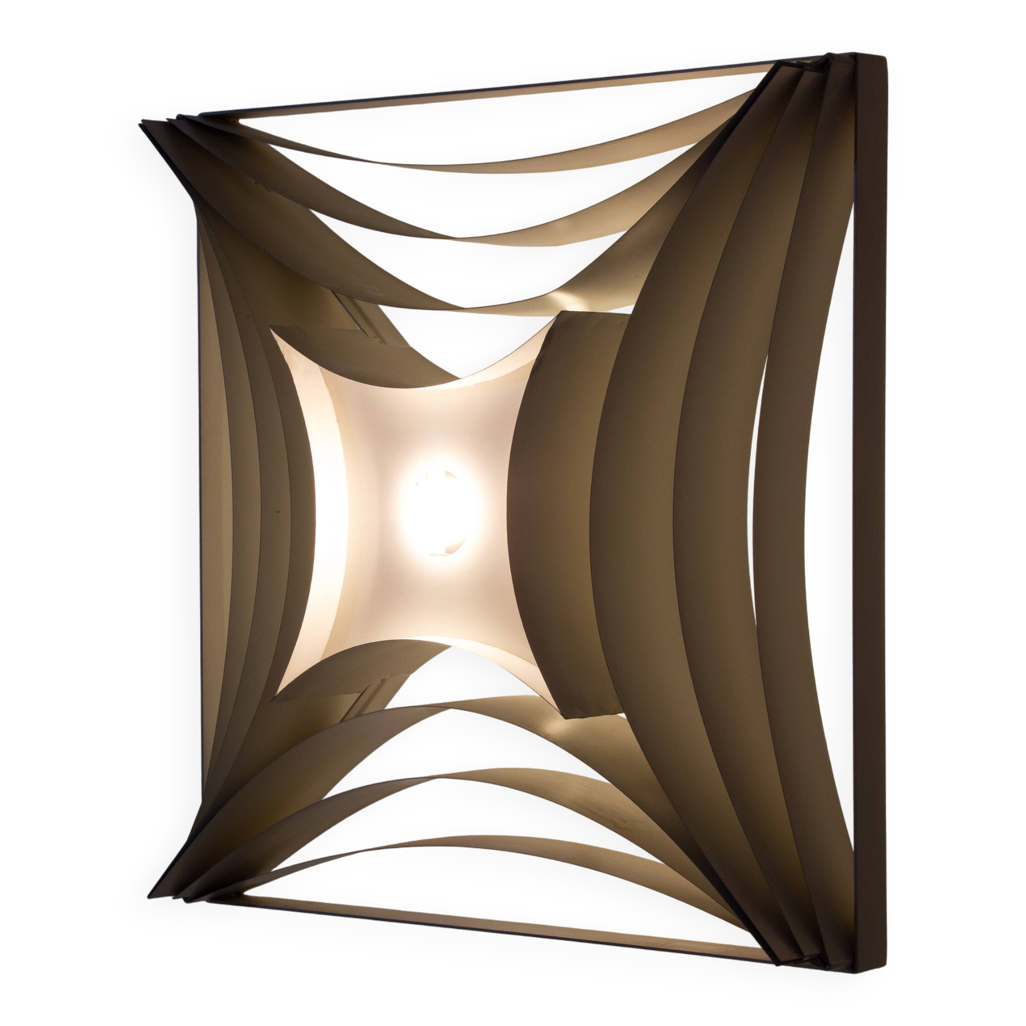 Architectural wall or ceiling lamp, Belgium 1960s