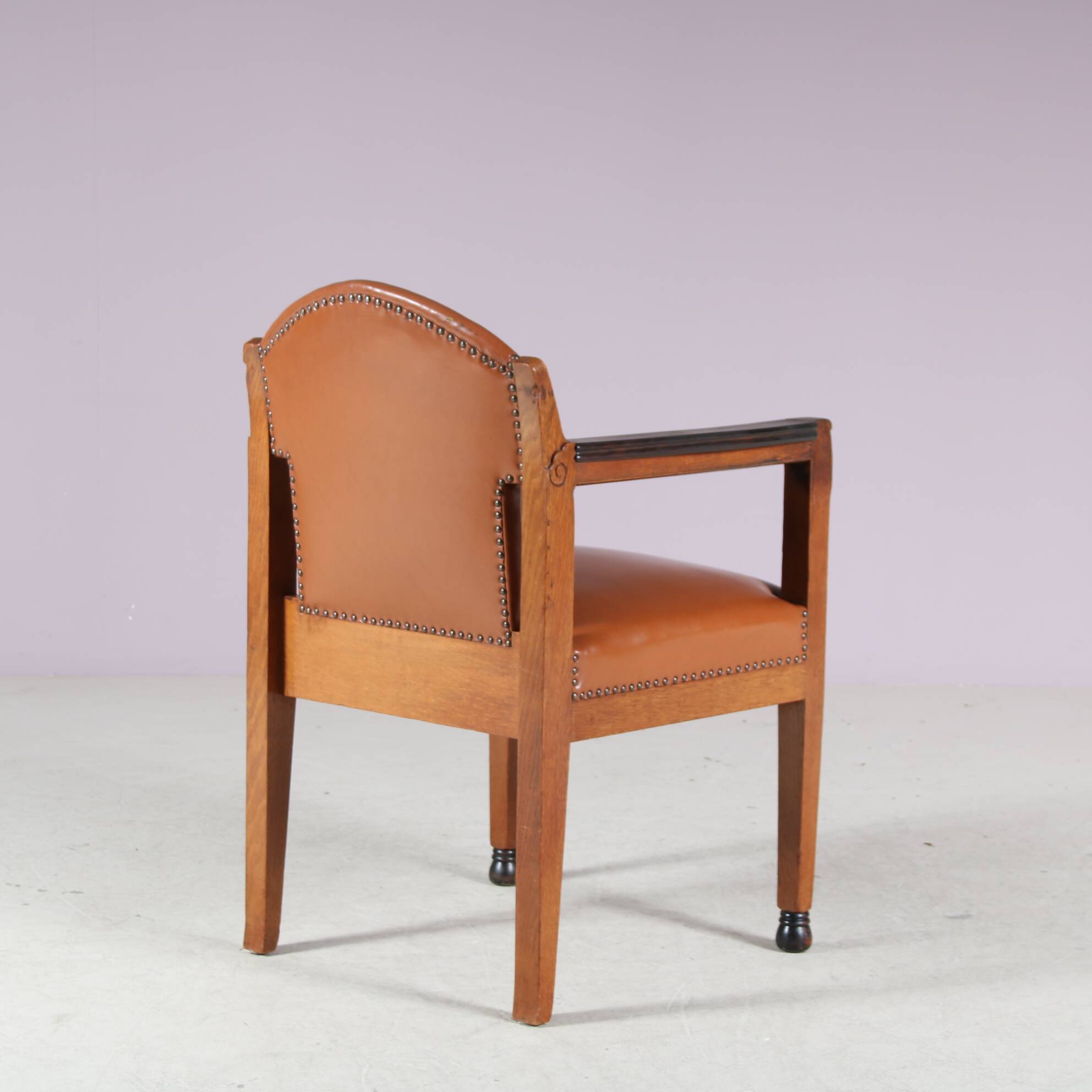 1920s Amsterdamse School style chair by Paul Bromberg for ‘t Woonhuys, Amst