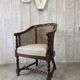 Antique chair with caning