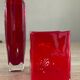 Duo de vases vintage en pâte de verre