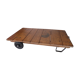 Industrial coffee table pallet on wheels