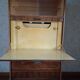 Retractable display cabinet desk