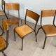 Set of 10 mismatched industrial chairs vintage mullca