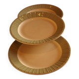 3 assiettes plates Villeroy et Bosh modèle Paris