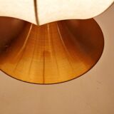Table lamp from around 1960 with two original cocoon shades