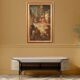 Antique painting Jesus and Herod from 17th century