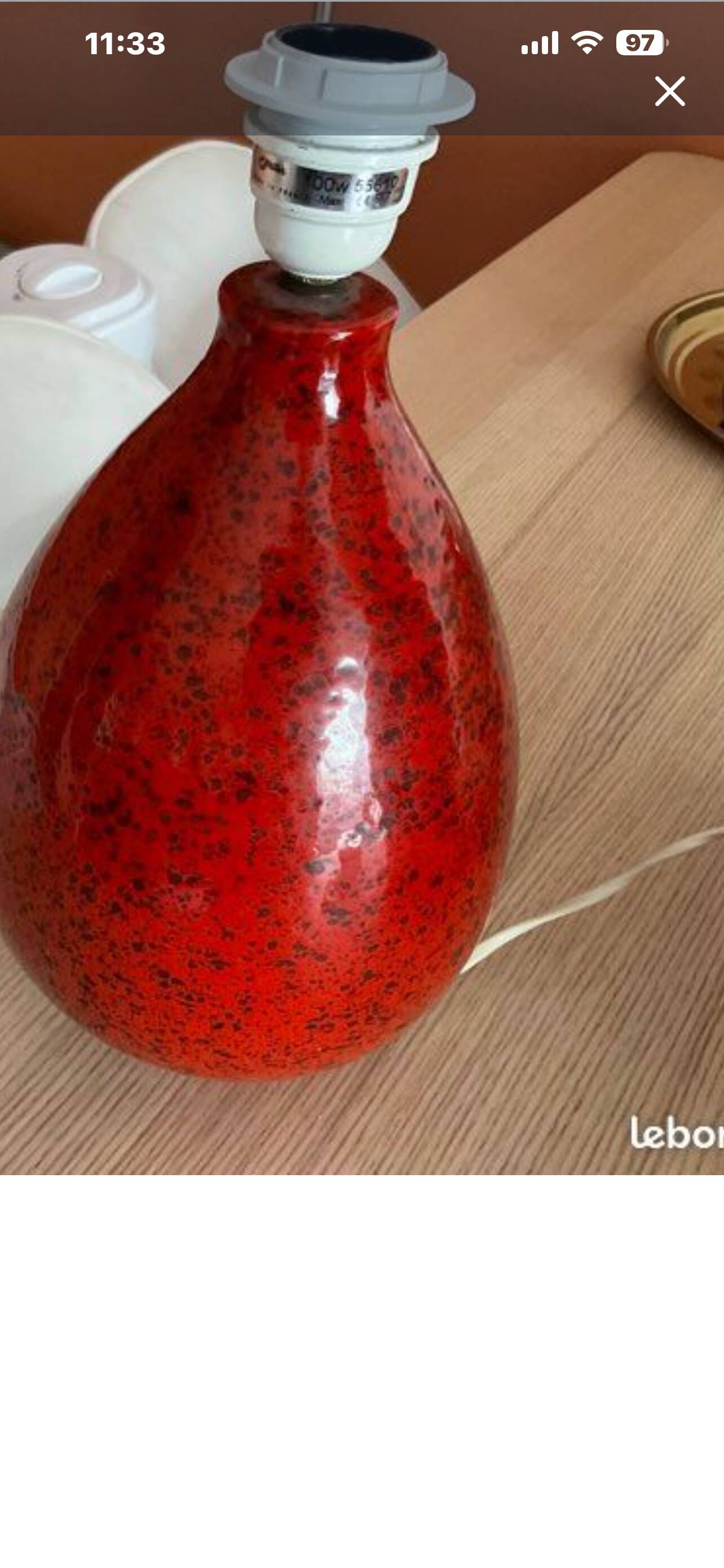 Ceramic ball lamp
