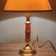 Wooden and brass bedside lamp arabesque Paris