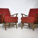 French Mid-Century Cocktail Armchair Set 1960s