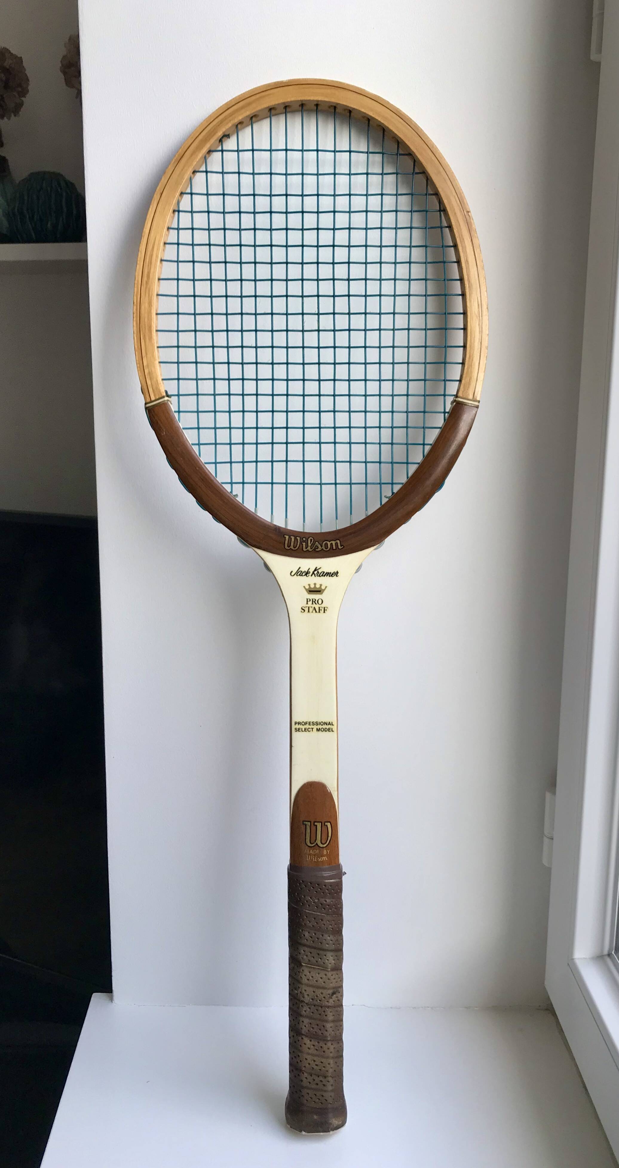 Vintage Wilson racket with cover 1970s