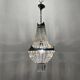 Italian Crystal Basket Chandelier 1960’s