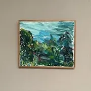 Original Swedish Oil on Canvas – “Lush Landscape” – Signed – Vintage & Framed