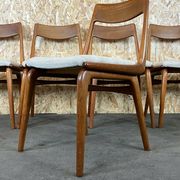 Set of 5 Boomerang chairs Alfred Christensen Slagelse Møbelværk teak 60s 70s