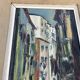 Signed Impressionist painting – Busy street scene