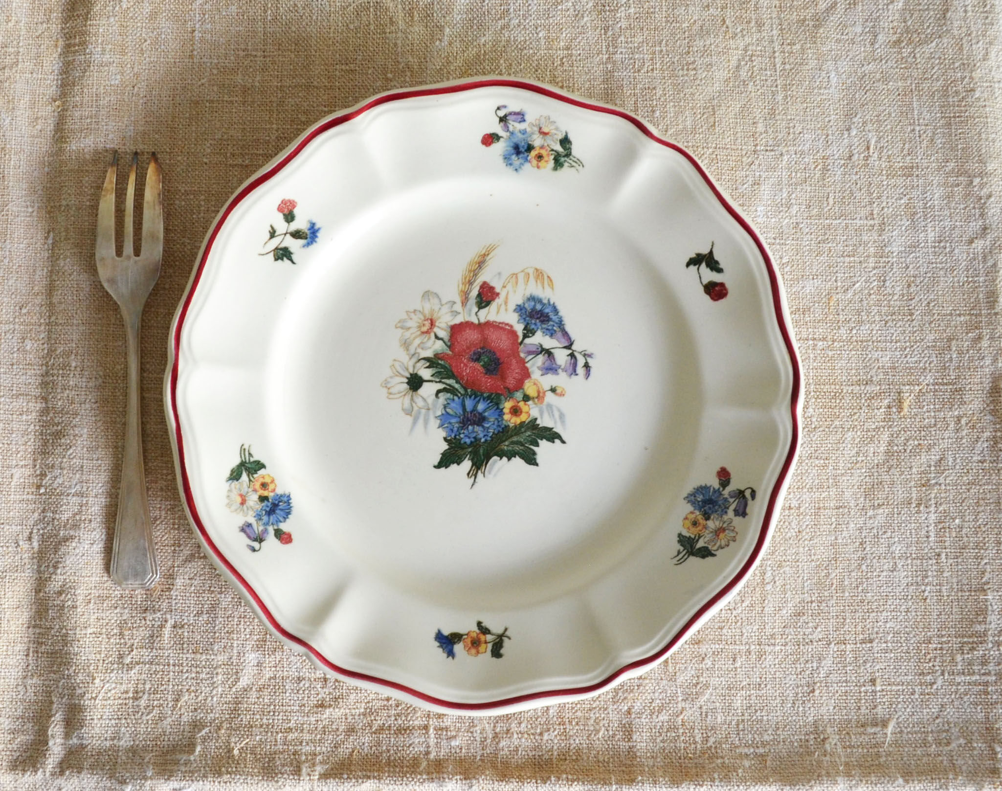 3 dessert plates Agreste de Sarreguemines