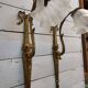 Louis xvi style wall lights in bronze (pair)
