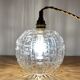 Baladeuse globe vintage en verre moulé