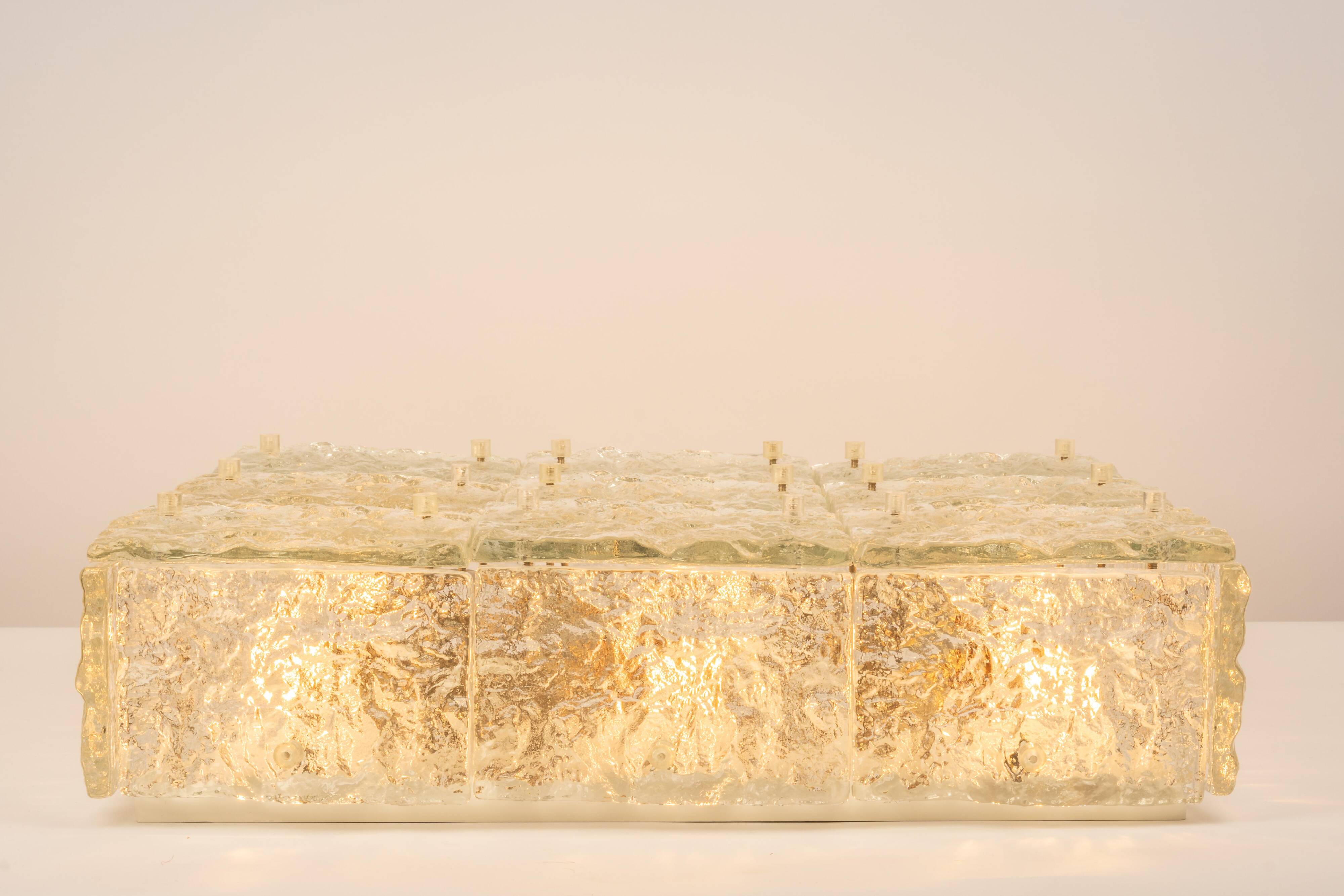 Murano glass ceiling lights by Kalmar, Austria, 1960s