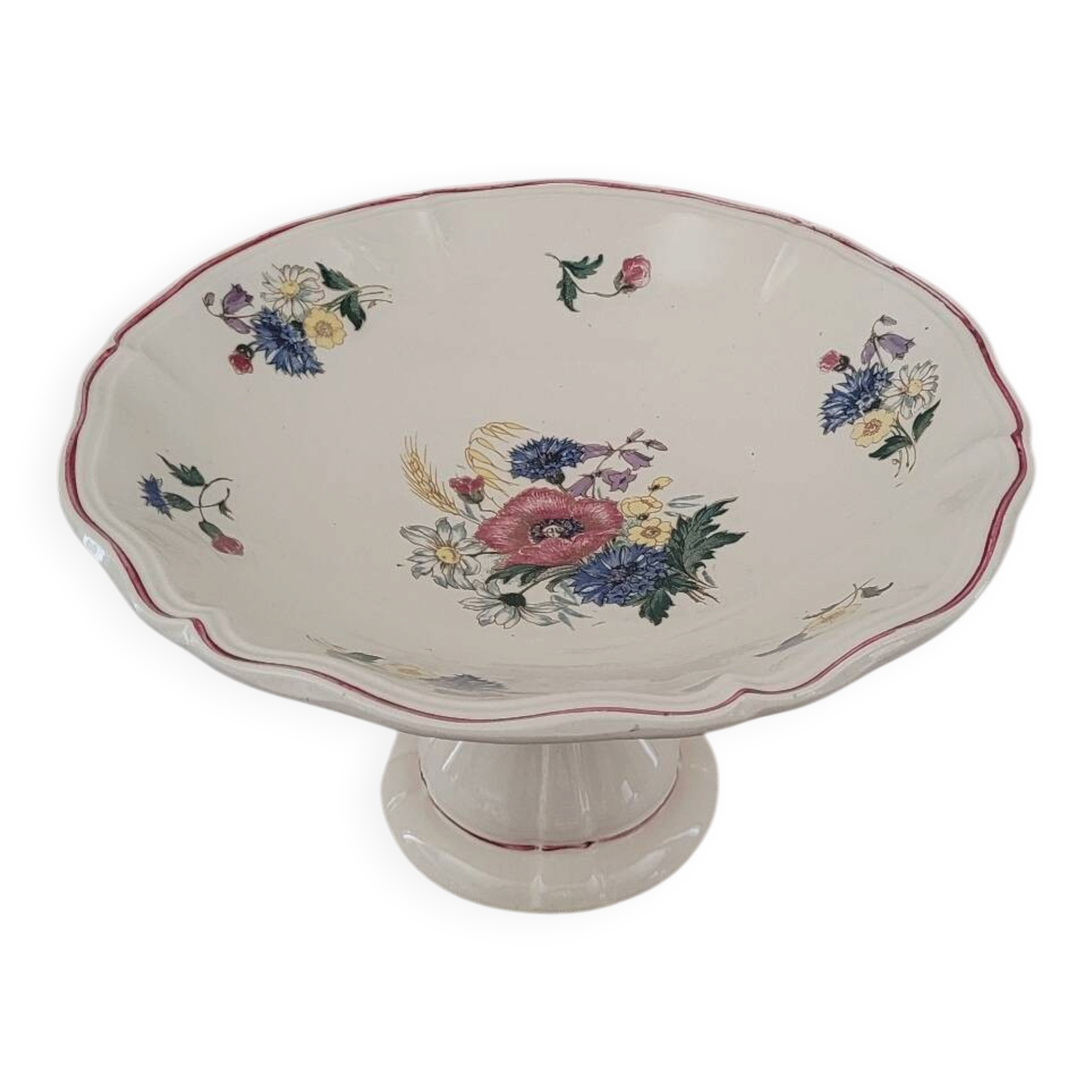 Rustic Compote Dish Digoin Sarreguemines 1930
