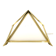 Golden brass Pyramidal table lamp, Christos, Italy 1970