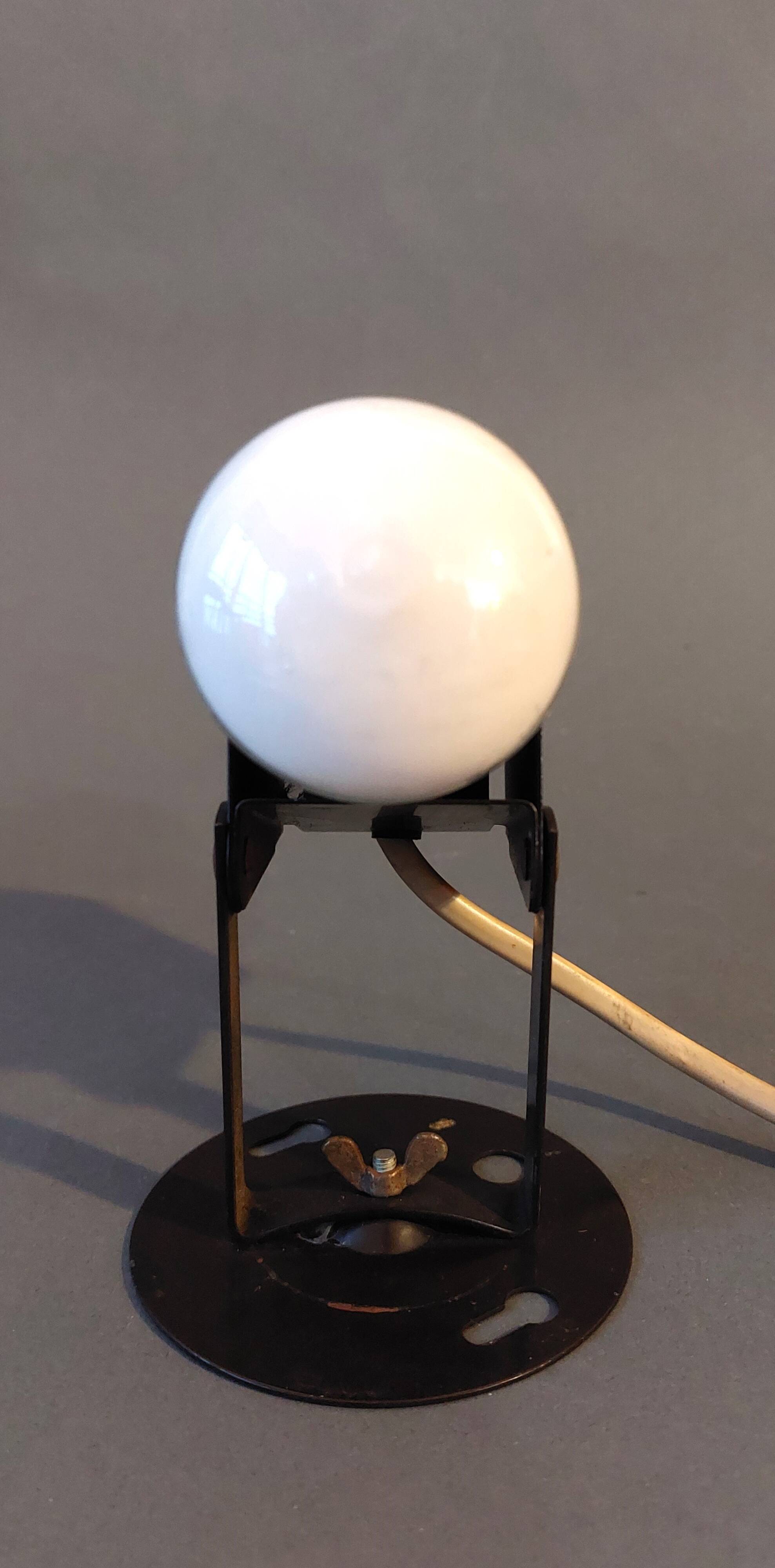 Lita 1950 wall lamp in vintage brown metal.