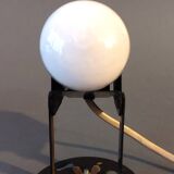 Lita 1950 wall lamp in vintage brown metal.