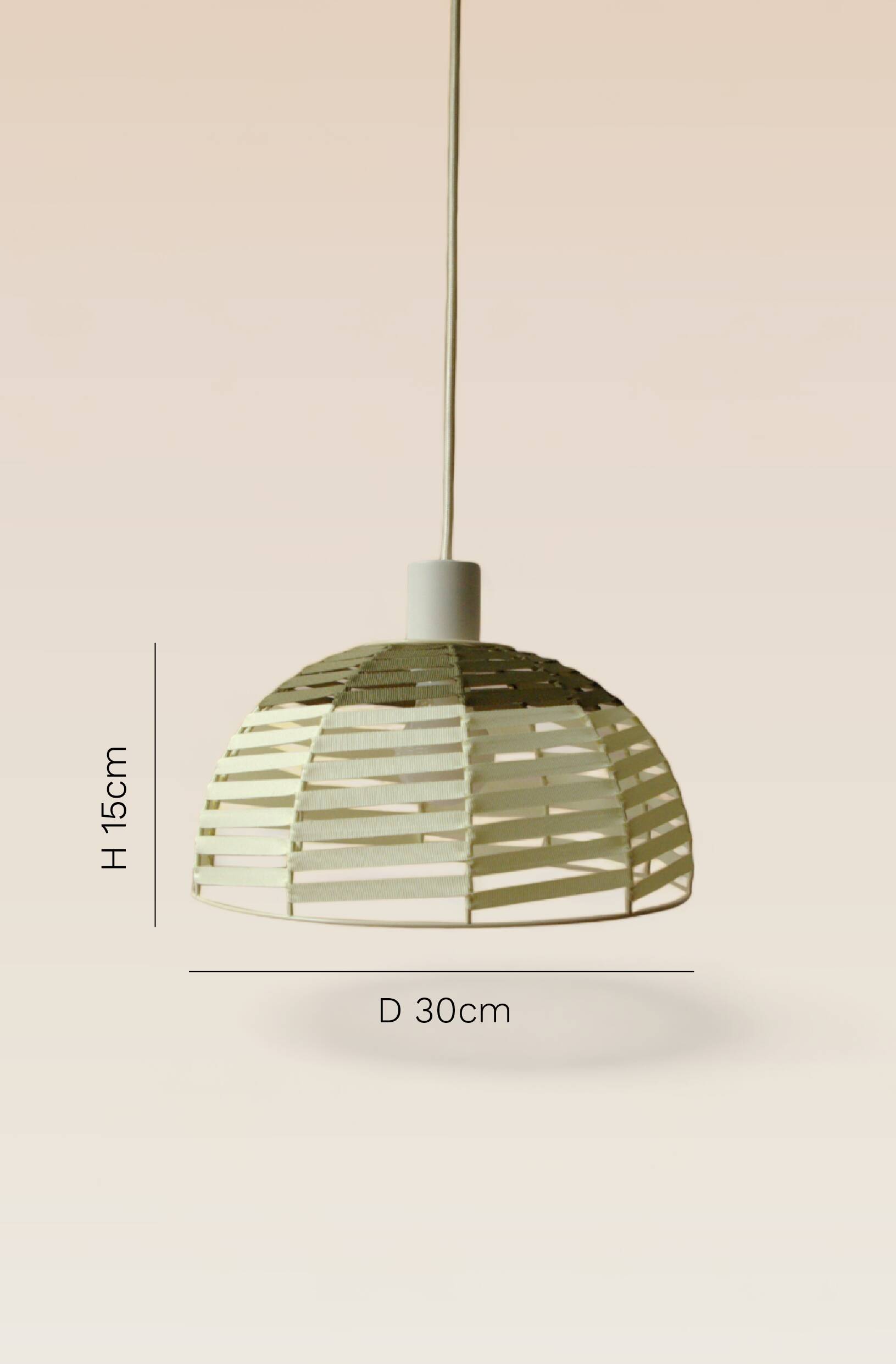 Woven dome suspension on metal structure / D 30cm