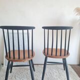 Pair of Scandinavian chairs model Fanett by Tapiovaara