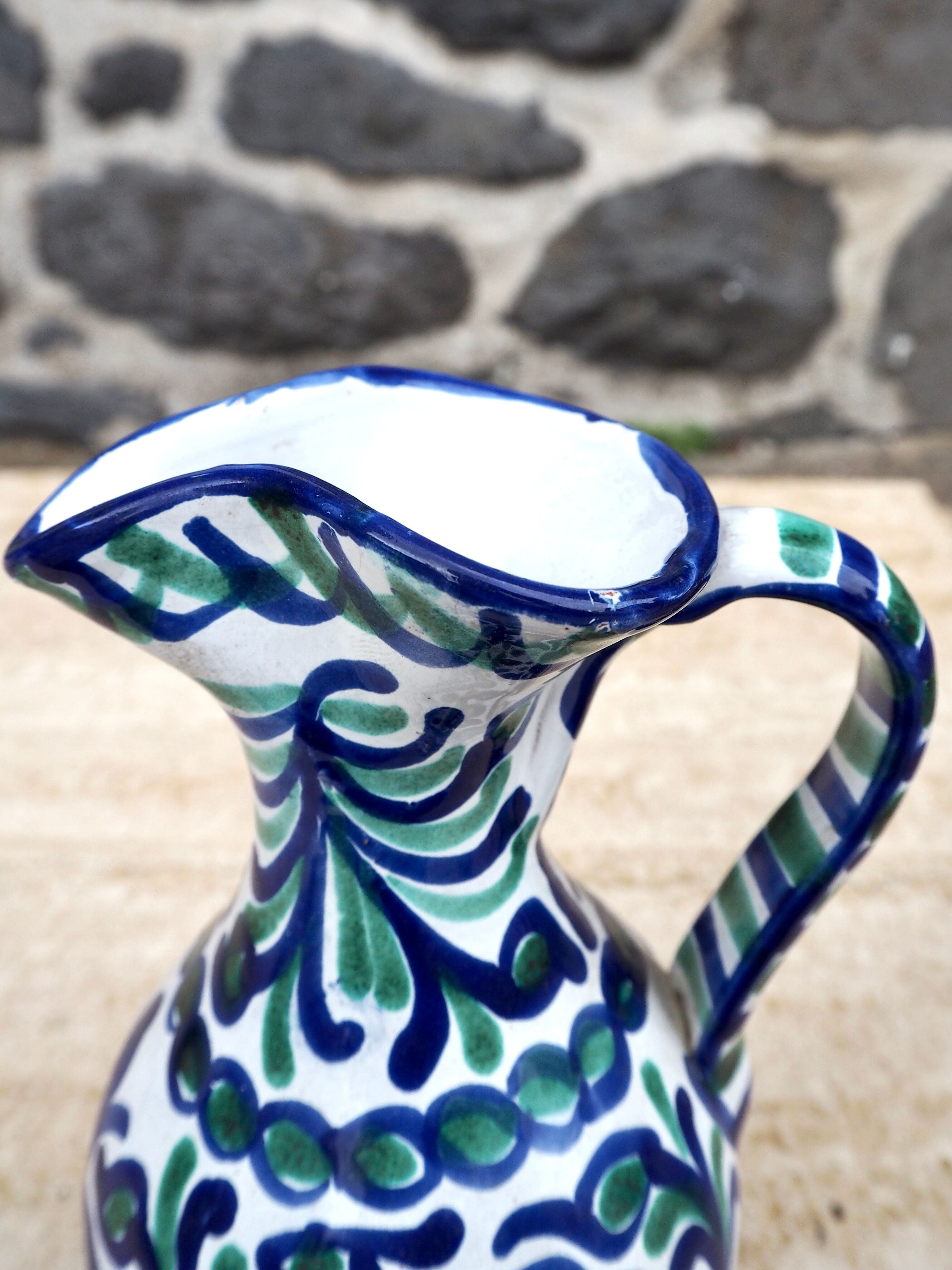 Spanish ceramic pitcher, 1970s