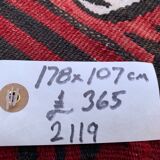 Medium Vintage Turkish Kilim Rug 178x107 cm Wool Kelim