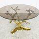 Vintage brass coffee table, 1970s